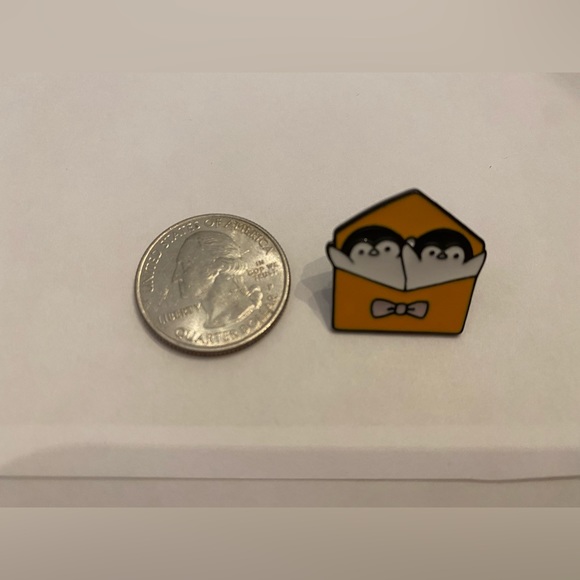 Love Letter Penguins Pin. - Picture 2 of 3